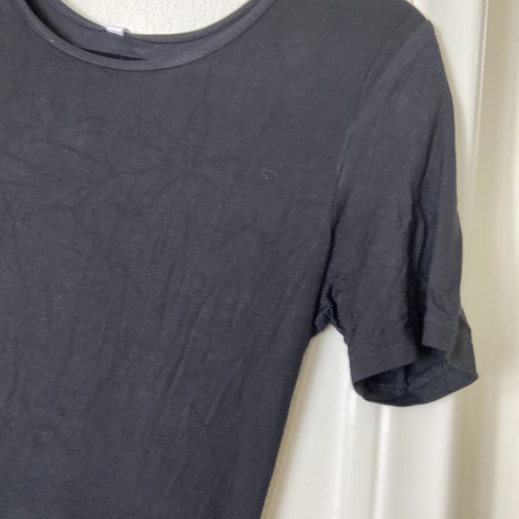 NWT DouBCQ Black T-Shirt Swing Flowy with Pockets Casual Dress Small - Picture 5 of 12